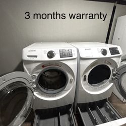 Front load washers  & dryers 27”  3 months warranty  Delivery instalation available 