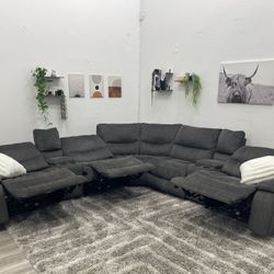 Recliner Sectional Couch - Free Delivery 