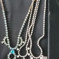 Vintage Rinestone Necklaces 