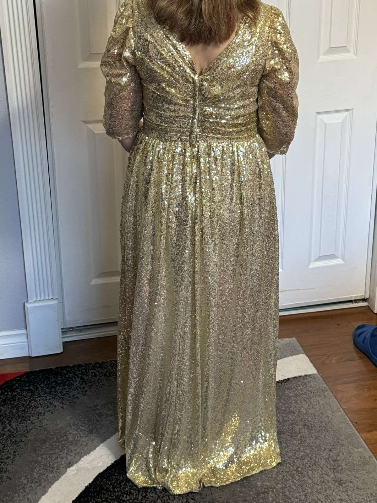 gold dress 