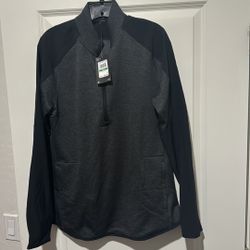 New Women’s Under Armour thin jacket black and gray size large