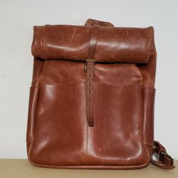 WP Standard Leather (Genuine) Roll Top Backpack