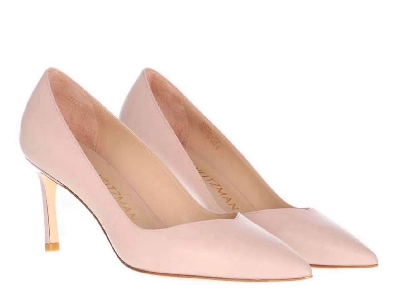 Stuart Weitzman Anny 70 Dolce Leather Stiletto Pumps Size 10