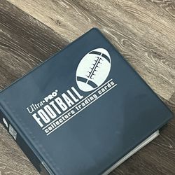 Ultra Pro 3" Blue Football Album With Football Cards And Protectors
