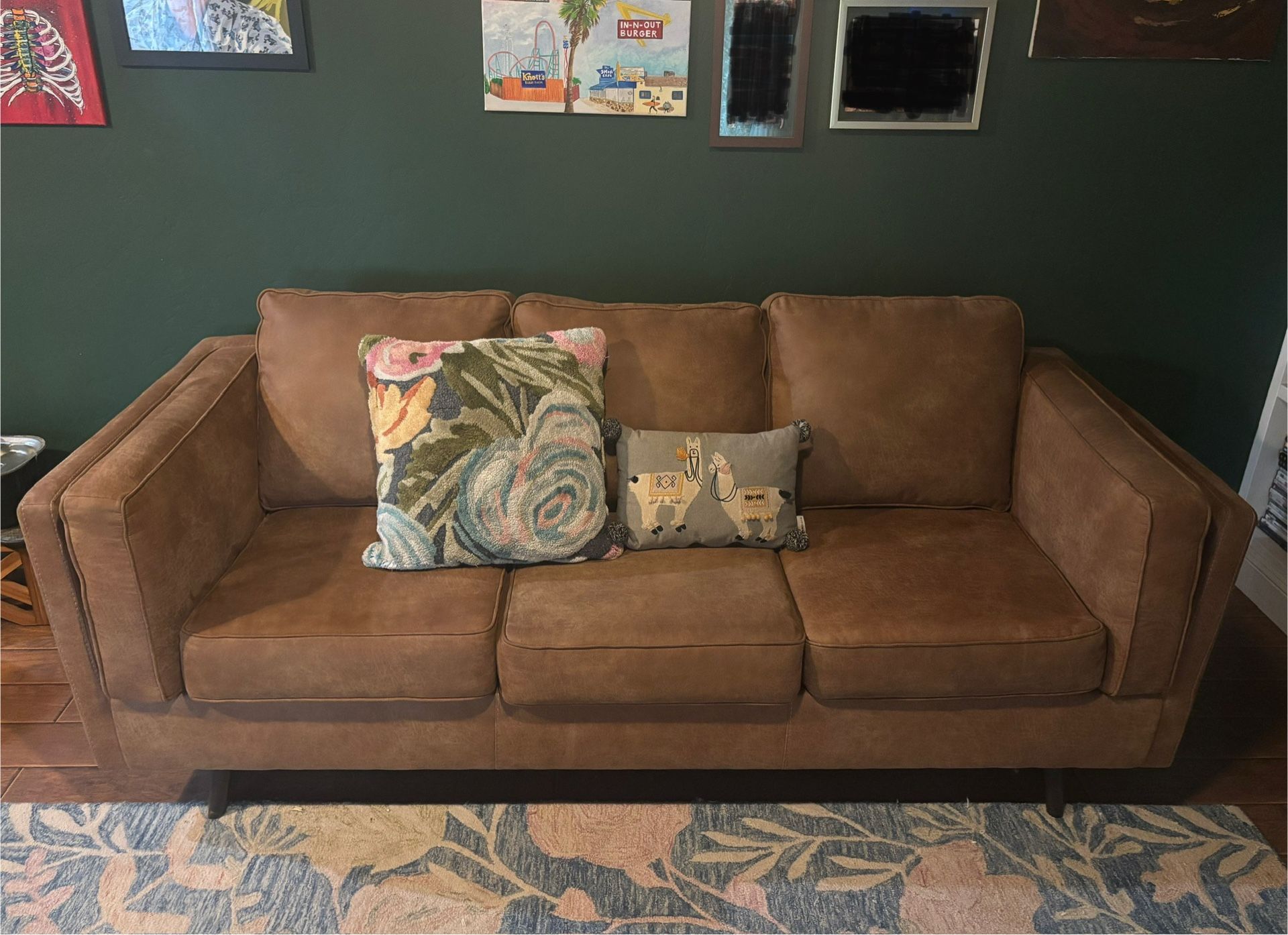 Caramel Brown Sofa