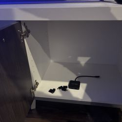 Couch, Entertainment Center, 4 Chairs And A Table 