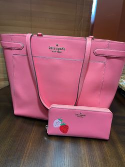 Kate Spade New York Pink Tote Bag with Wallet