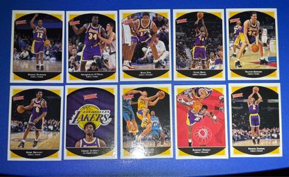 1999-00 upper deck Kobe Bryant Shaquille O’Neal victory lakers team set mint condition $50