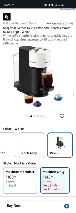 Nespresso Vertuo Next Coffee and Espresso Maker