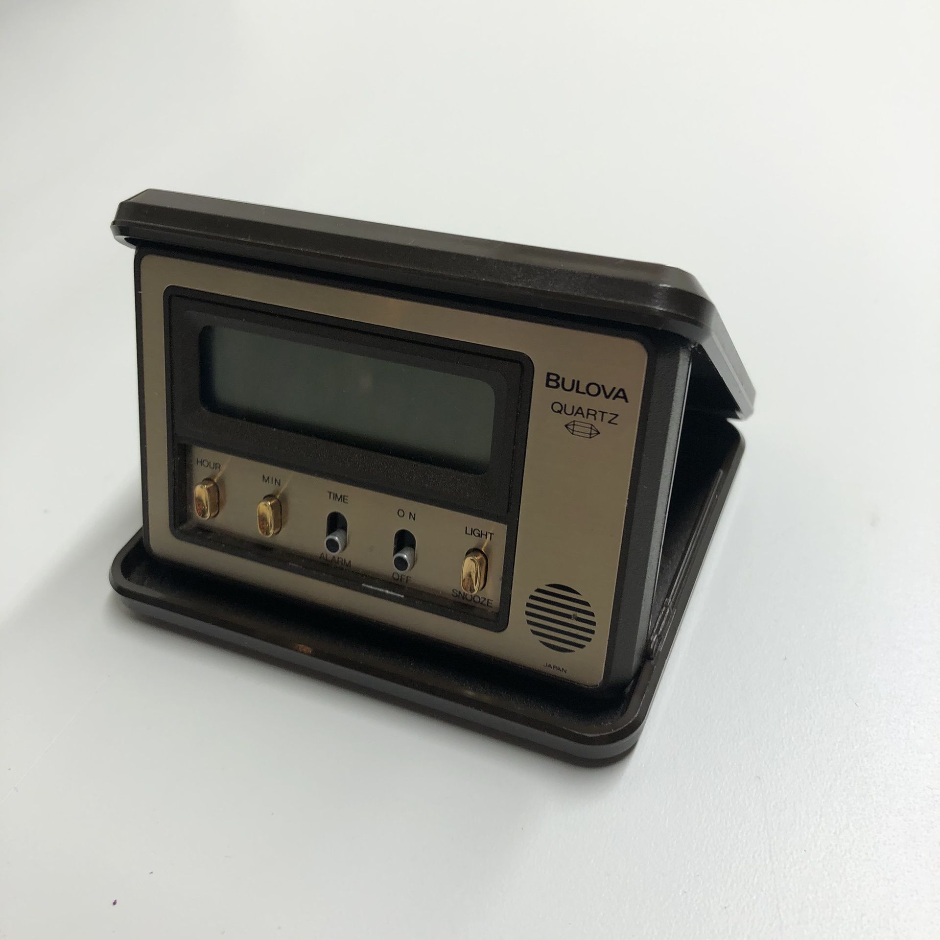 Vintage Bulova Quartz Digital Travel Alarm Clock