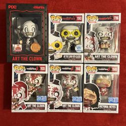 Funko Pop & Thrilljoy Horror Movies Terrifier Art the Clown & Victoria Heyes Set