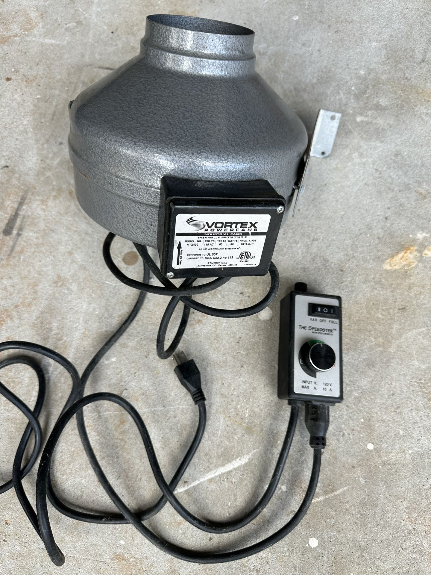 Vortex Industrial Exhaust Fan