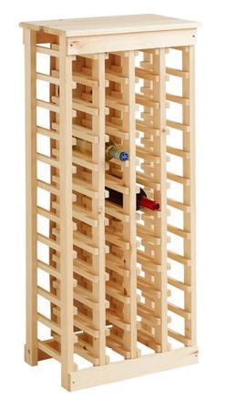 Pine Wood 44 Bottle Wine Rack