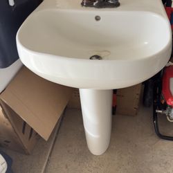 Bathroom Sink 35” Tall