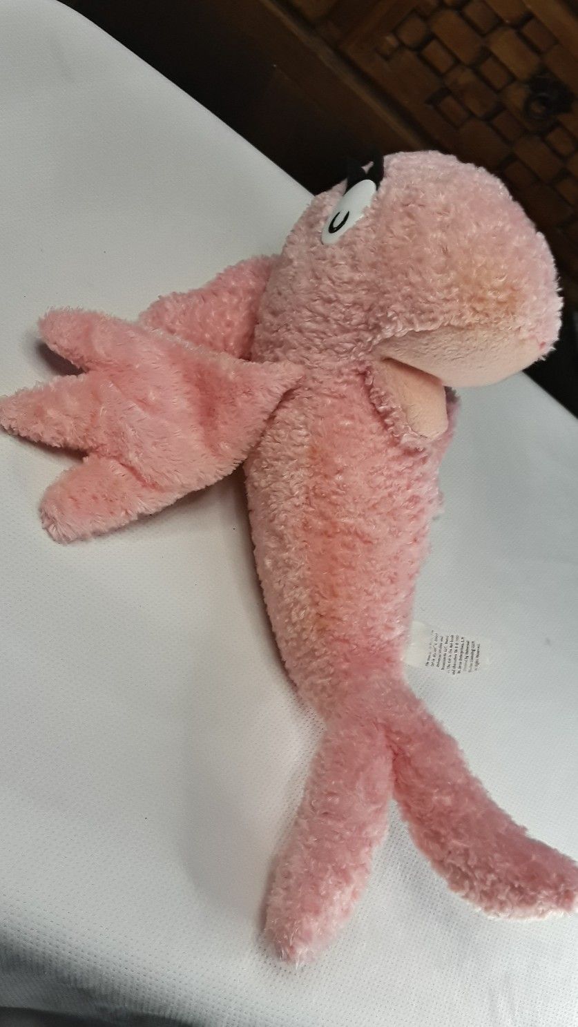 Kohls Care Dr. Seuss The Cat in The Hat Plush Pink Fish 13"