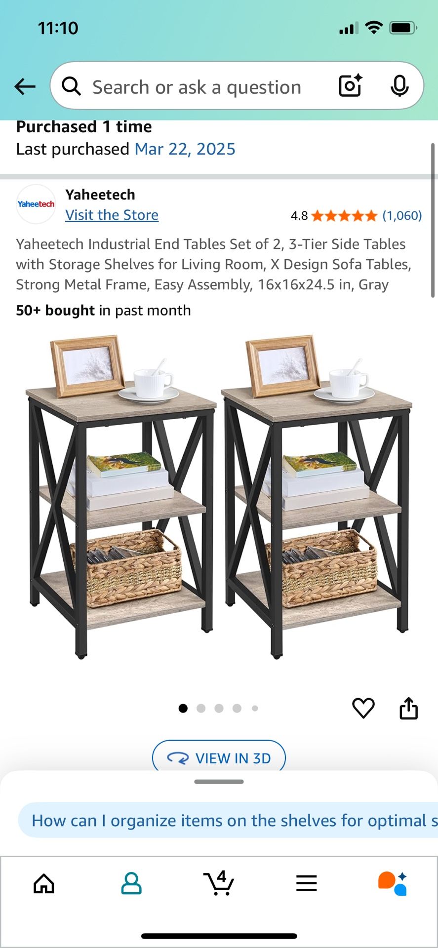 Brand New Fully Assembled Side Tables