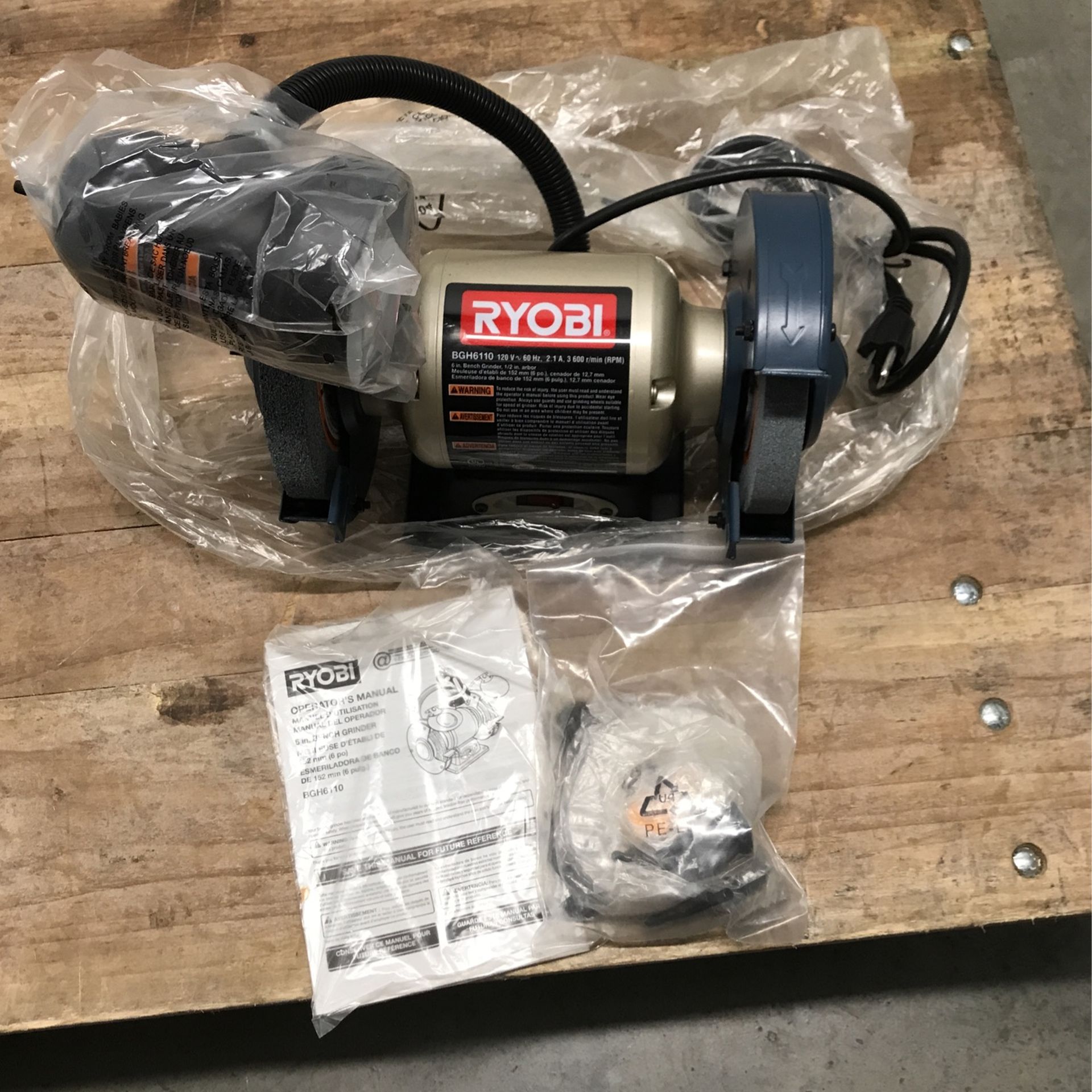 Ryobi 6 Inch Bench Grinder for Sale in Puyallup, WA OfferUp