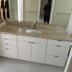 Bathroom Cabinet With Granite Top