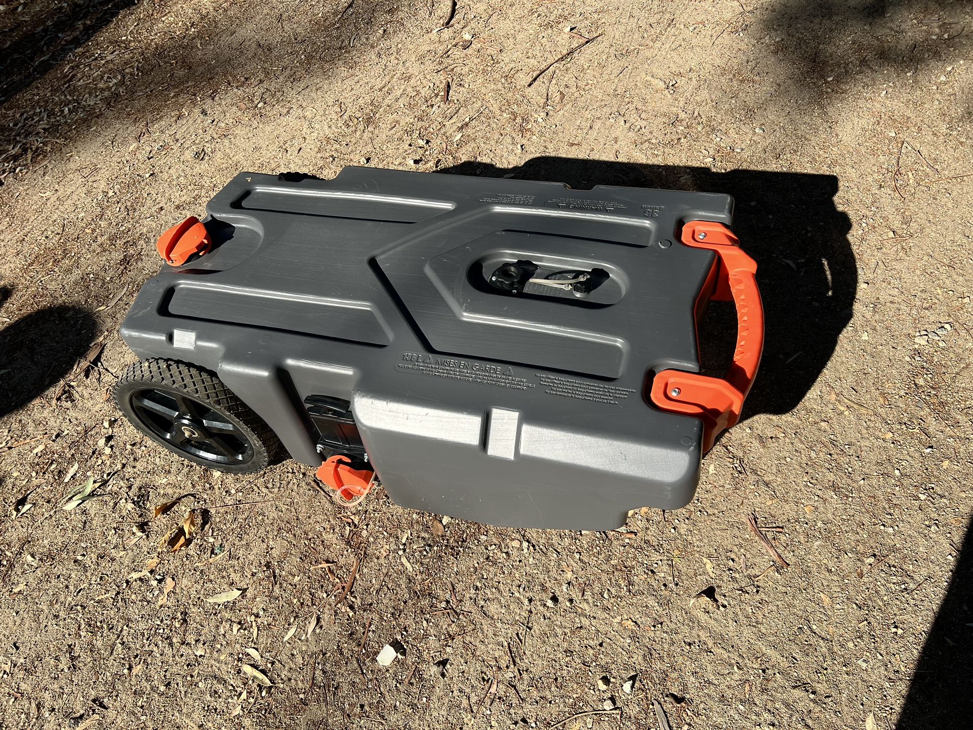 36 Gallon Rhino Portable RV Motorhome Waste Water Tank