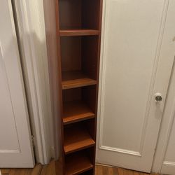Narrow Wooden Bookcase - 6 Available