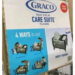 WHS F15 $110 Graco Pack 'n Play Care Suite Playard - Birch