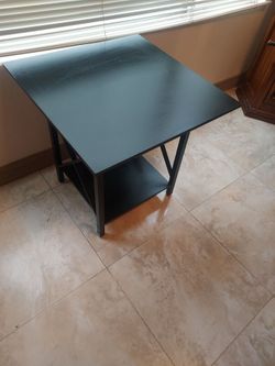 Metal end table