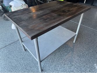Butchers block table