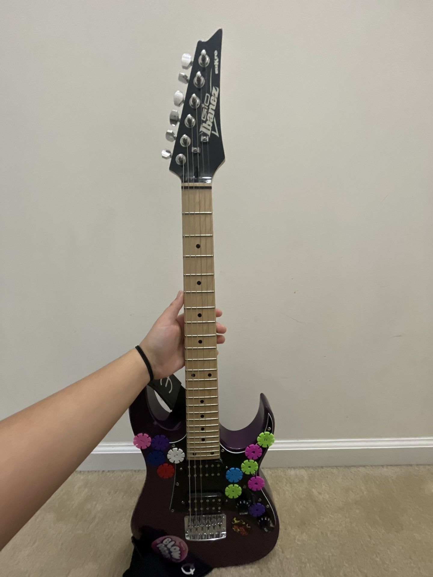 Purple Electric Guitar Ibanez Mikro