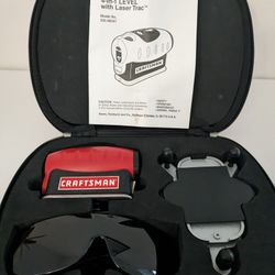 Craftsman 4-in-1 Level with Laser Trac Model (contact info removed)7 Case Manual

