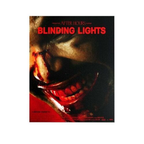 The Weeknd Blinding Lights Film Poster SIGNED