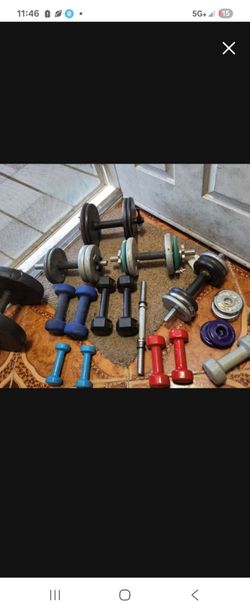 Weights All  you see  for $110  over 200 lbs
