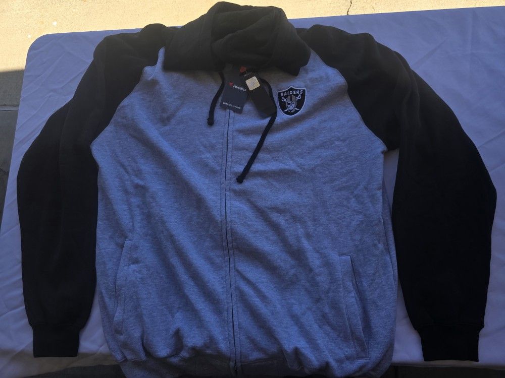 Fanatics Las Vegas Raiders Full Zip Hoodie-2xlt(t)