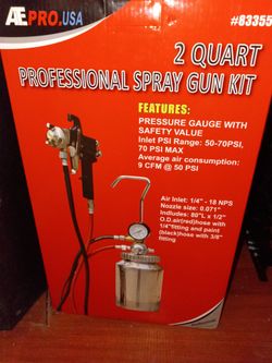A spray can