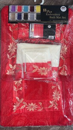 1 Bath mat set , 1 floor mats