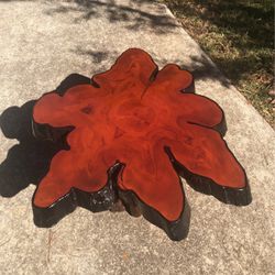 Real Cypress Live Edge Coffee Table