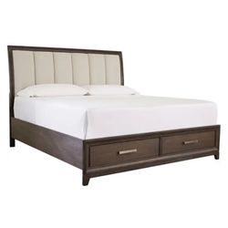 Brueban King Panel Bed With 2 Storage Drawers