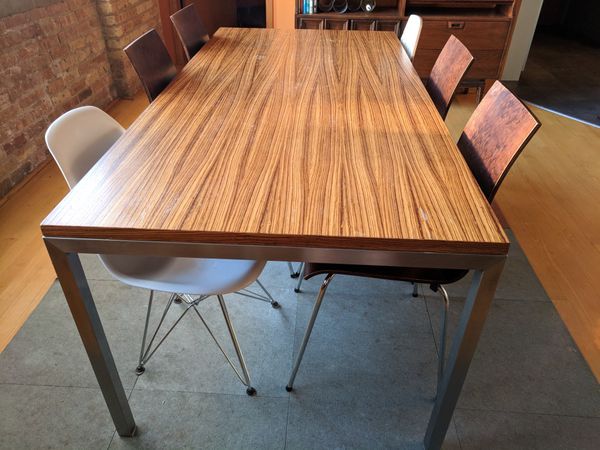 Room Board Portica Table Zebrawood Top For Sale In Chicago Il