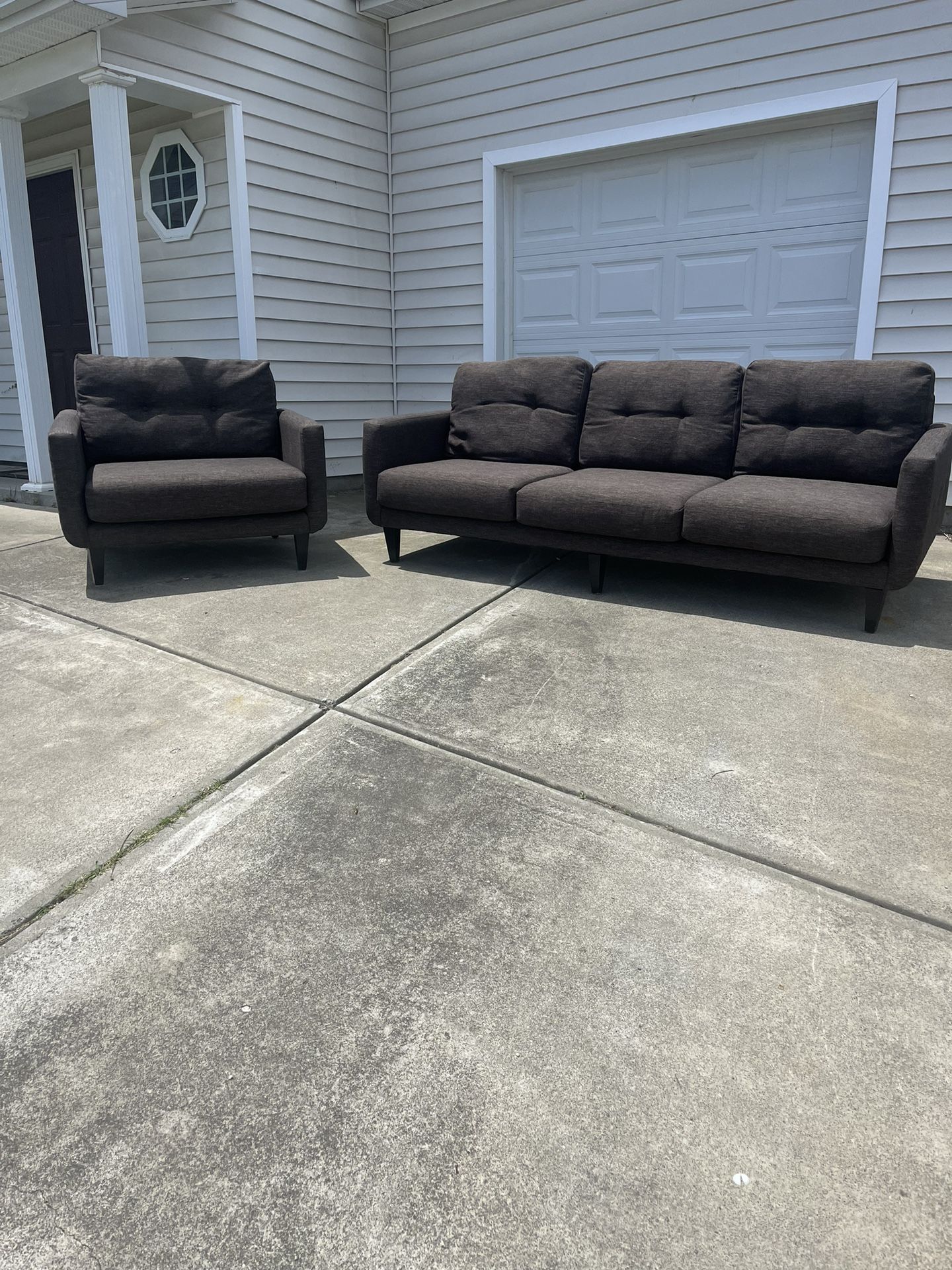 Modern Couch And Chair - Free Delivery