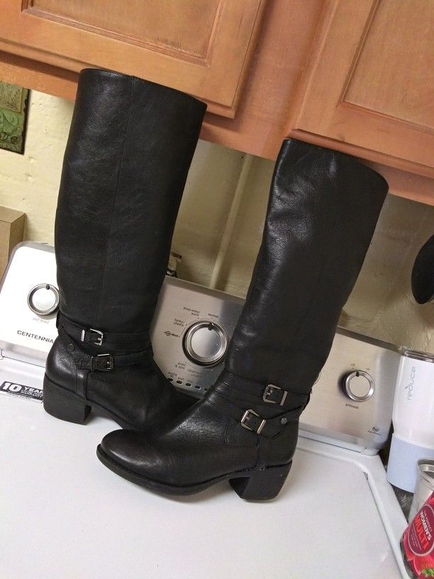 Nice Boots These Are Leather Size Medium