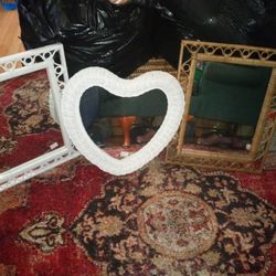 Wicker Mirrors 