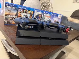 Ps4 🔥 PlayStation 4 Console Bundle with 2 Controllers and 4 Games play 4 pley 4