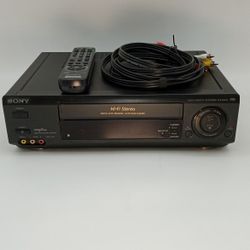 Sony,VCR with Remote And A/V Cable. Works Fine! 