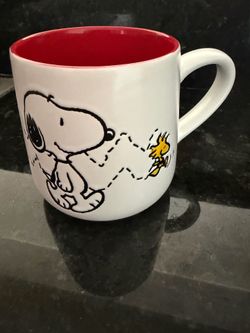 Peanuts Snoopy & Woodstock Zigzag mug