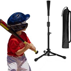 23.5 to 39.76 Inches Baseball Tee for Kids, Batting Tees for Baseball with Carry Bag, Portable Stable Tanner Tee, Baseball Training Equipment Aged 5-1