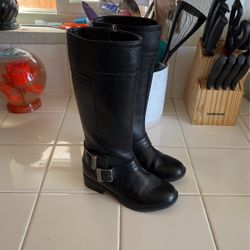 Lil Girl Learher Boots 