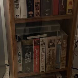 Oak Wood Cabinet Media Storage