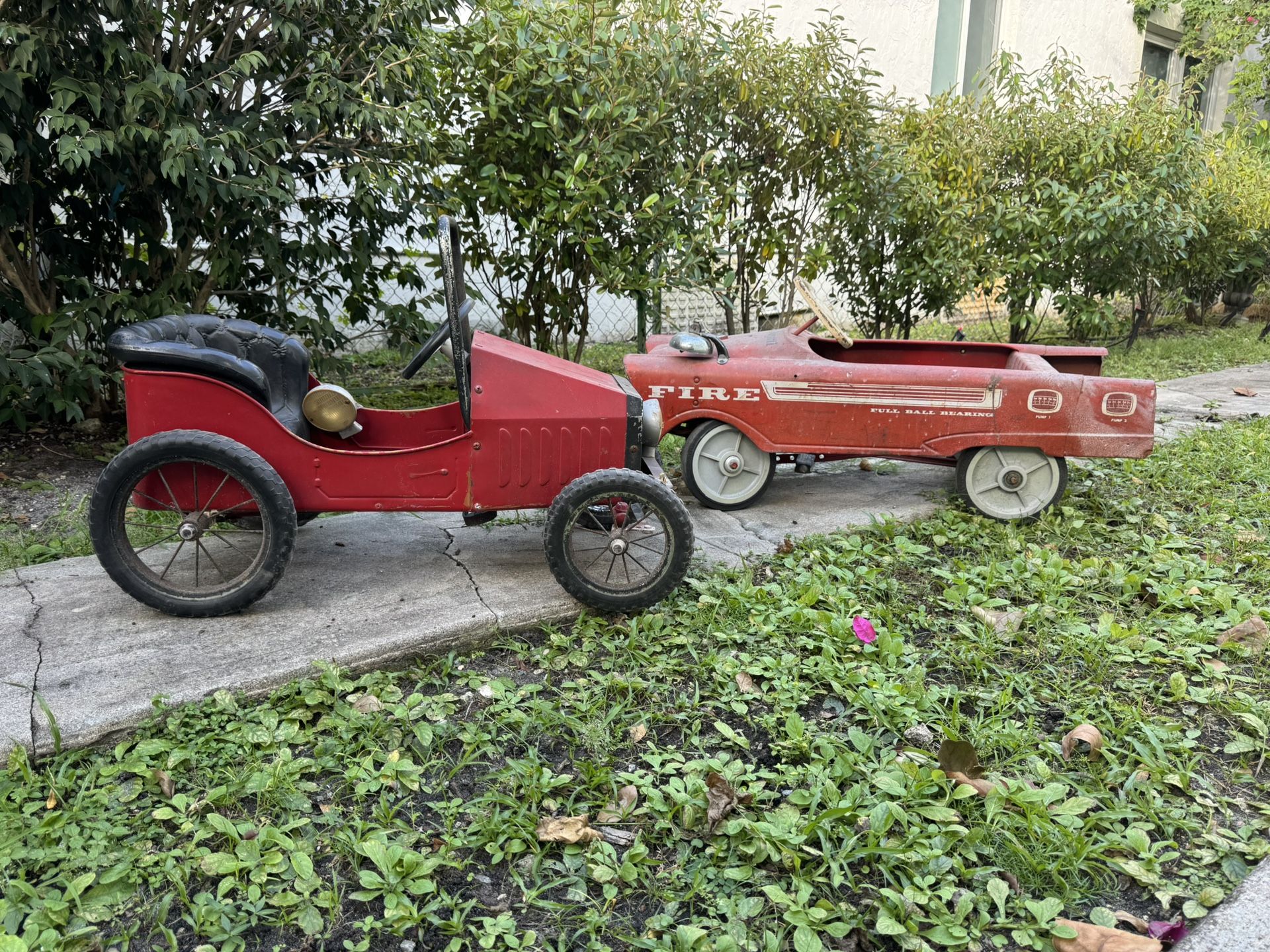 Vintage Children’s Fire Truck and 1938 Pedal Car