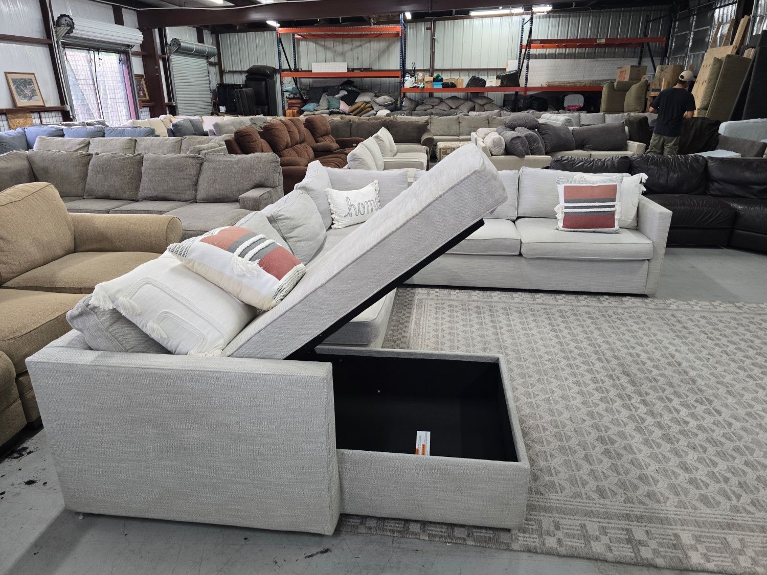 🛋️ West Elm Harris 5-Piece Sectional Sofa w/ LAF Storage Chaise – Excellent Condition!