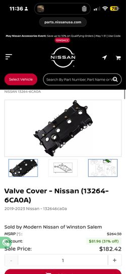 OEM Valve Cover for Altima