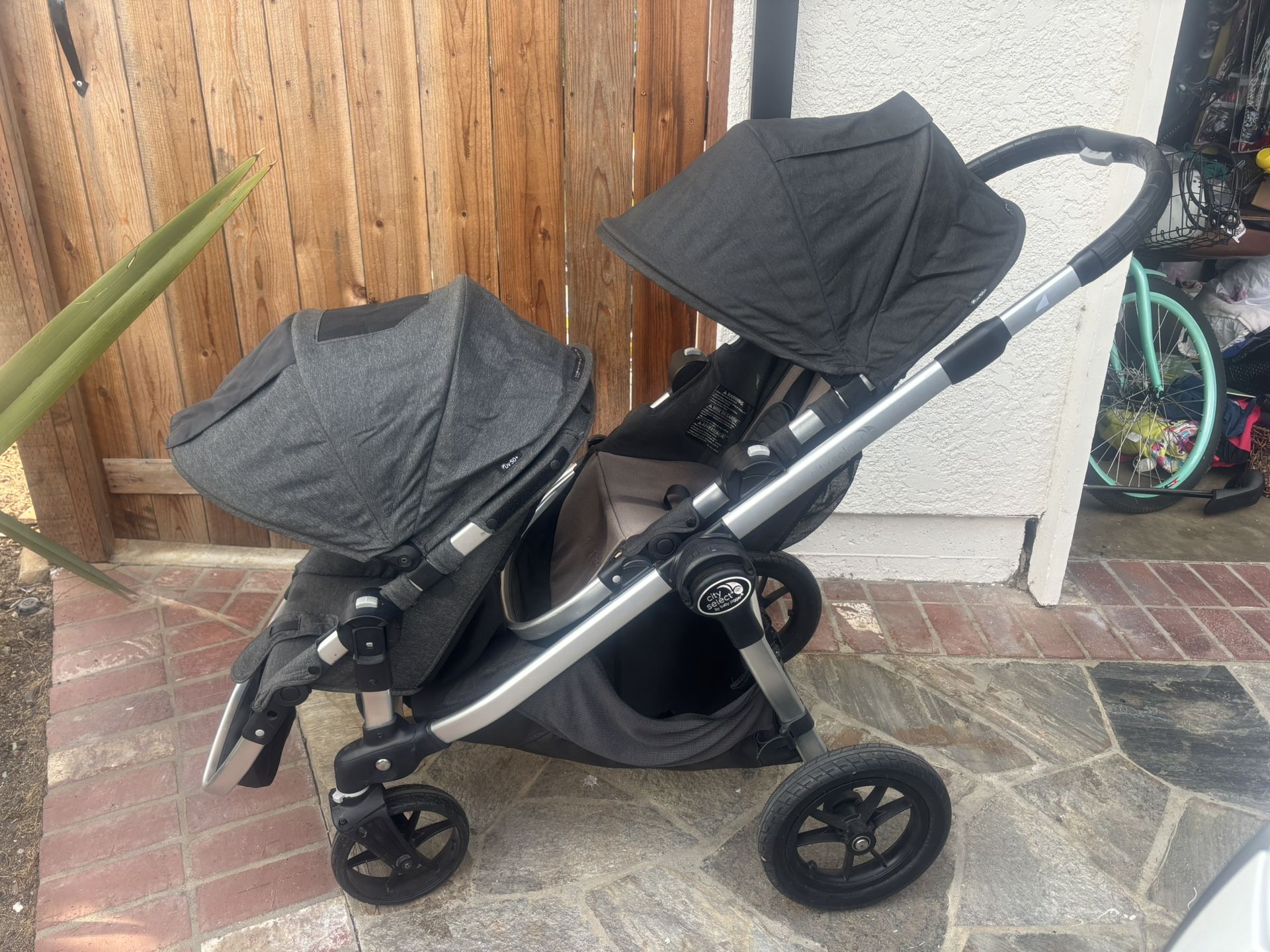 City select double Stroller with Glider Board